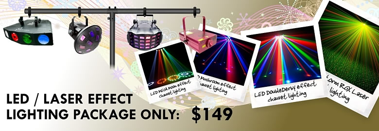 LED / Laser Effects Lighting Package only $149